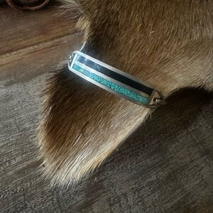 Silver and Turquoise Taxco Bracelet